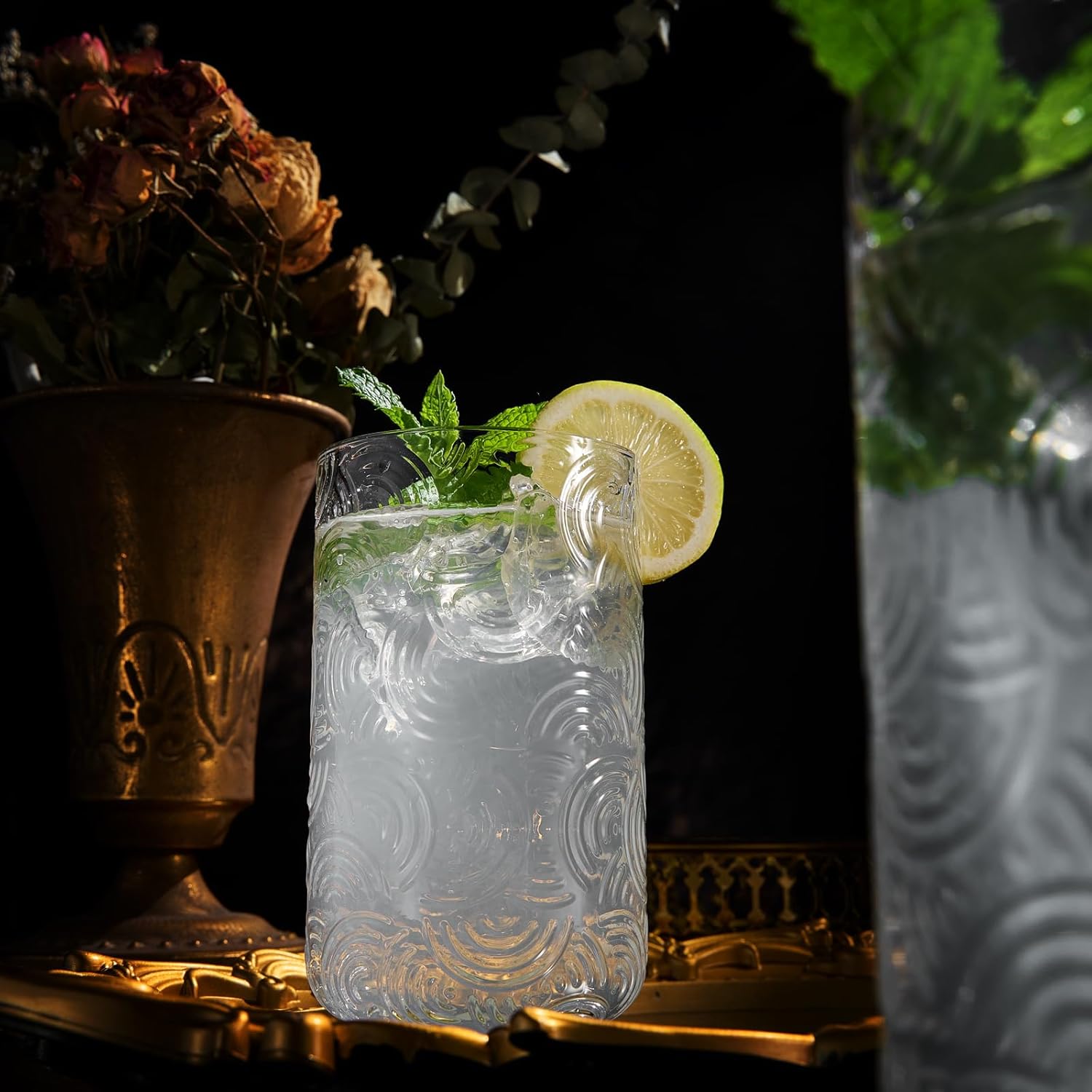 Metropolitan Highball Glassware, Set of 2 Clear