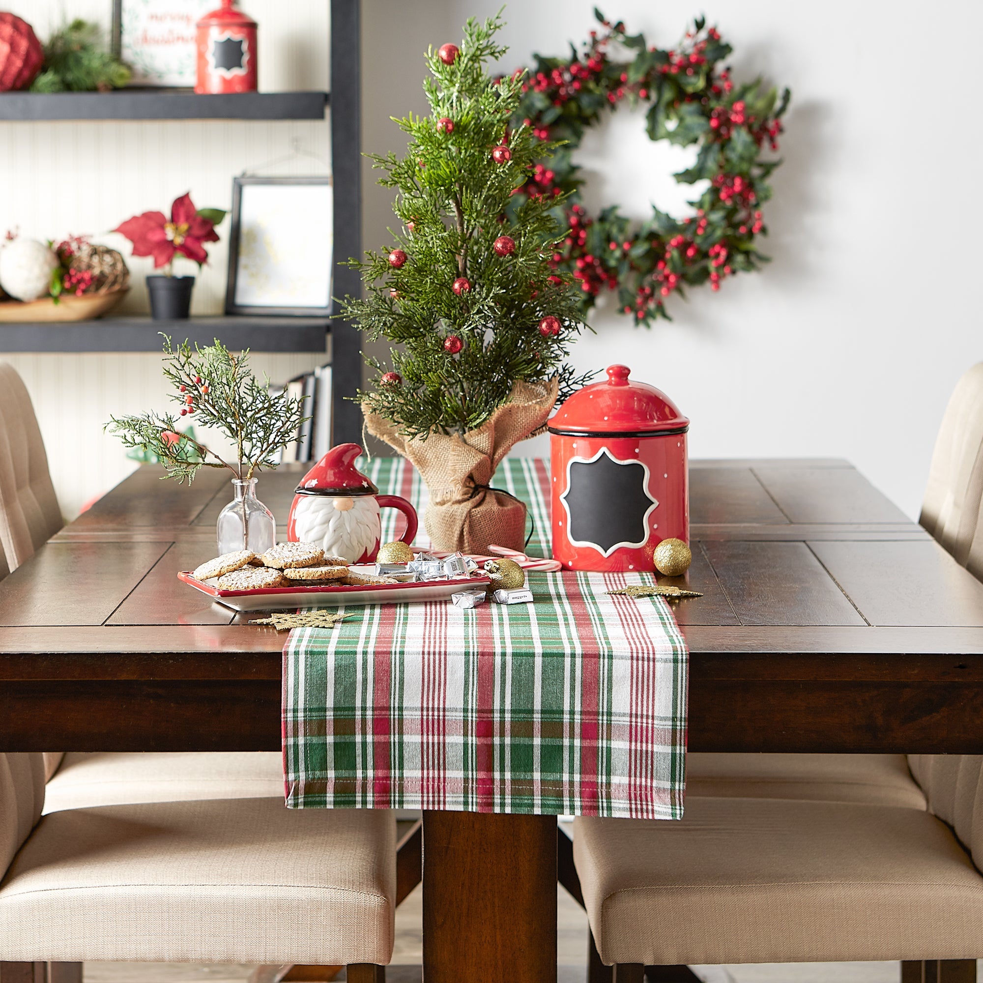 Christmas Yuletide Plaid Table Runner