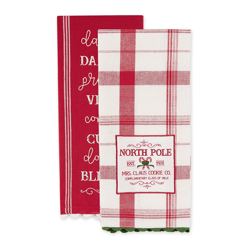 Assorted Christmas Dishtowel Set 2 Piece