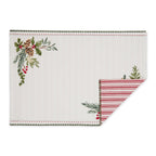 Heritage Holiday Sprigs Reversible Placemat Set/4