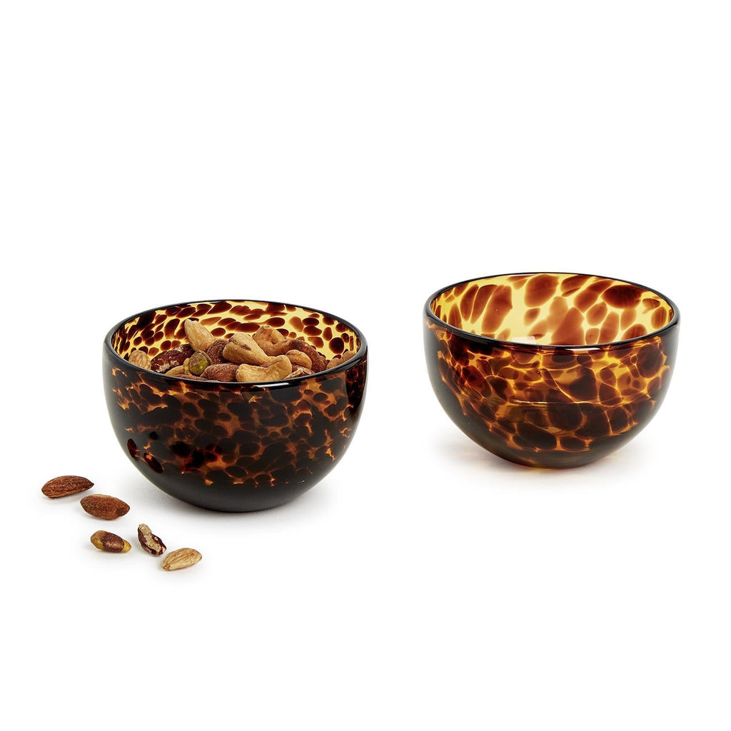 Tortoise Print Tidbit Bowl, Set of 2