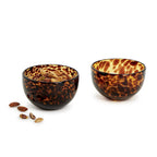 Tortoise Print Tidbit Bowl, Set of 2