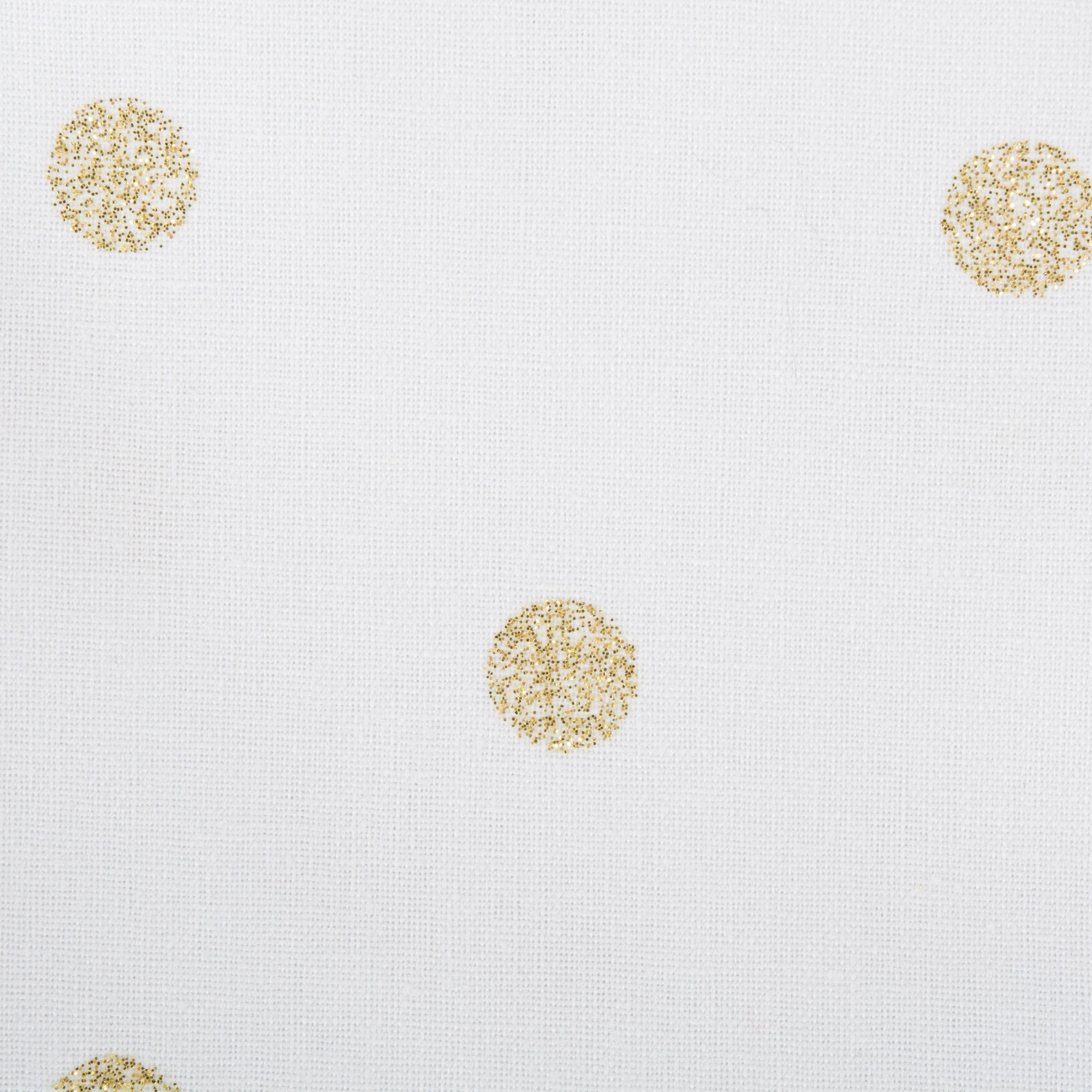 Metallic White & Gold Polka Dot Napkins, Set Of 4