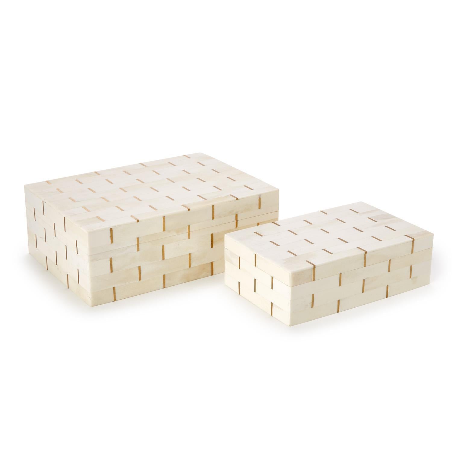 Vendome Covered Boxes, Set of 2