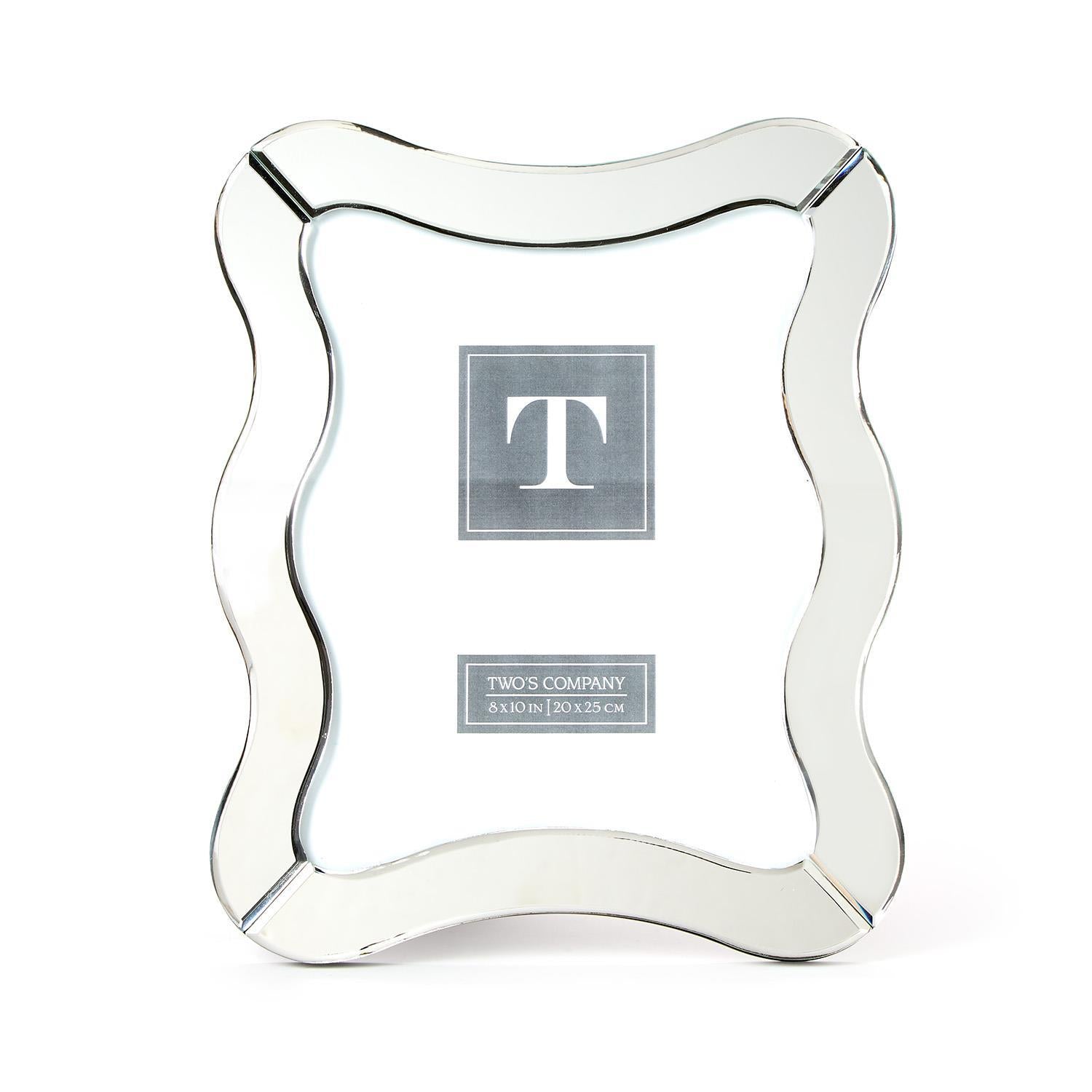 Scalloped Cut Mirror 8x10 Photo Frame