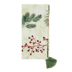 Pine Needle and Red Berry Table Napkin, Set of 4