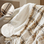 Tan Plaid 50x60' Heated Throw