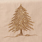Beaded Christmas Tree Design Table Runner