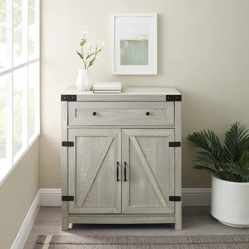 Middlebrook 30-inch Rustic Barn Door Accent Cabinet