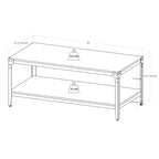 Middlebrook Witten 46-inch Angle Iron Coffee Table