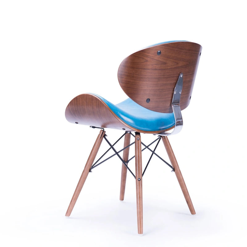 Corvus Madonna Mid-century Teal Accent Chair