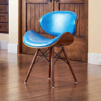 Corvus Madonna Mid-century Teal Accent Chair