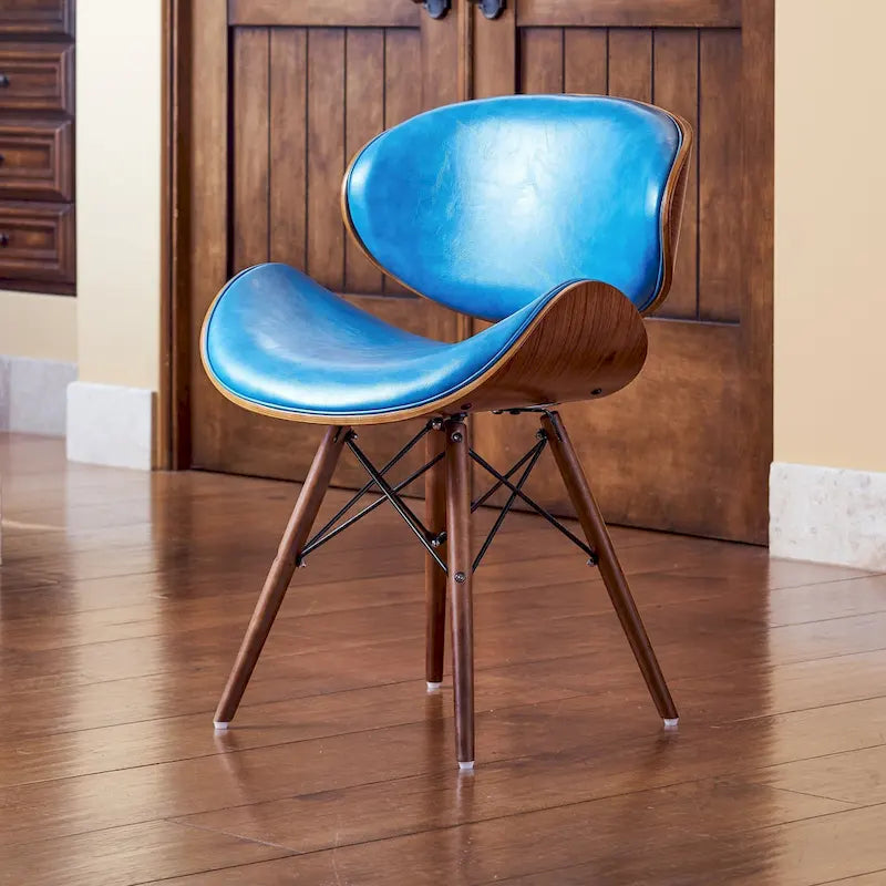 Corvus Madonna Mid-century Teal Accent Chair