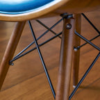 Corvus Madonna Mid-century Teal Accent Chair