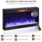 Farmhouse Fireplace TV Stand for 80 Inch TV, Entertainment Center