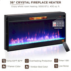 Farmhouse Fireplace TV Stand for 80 Inch TV, Entertainment Center