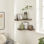 Corner Shelf Wall Mount Set of 2 - 15.7D x 5.5W x 1.6H