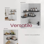 Corner Shelf Wall Mount Set of 2 - 15.7D x 5.5W x 1.6H