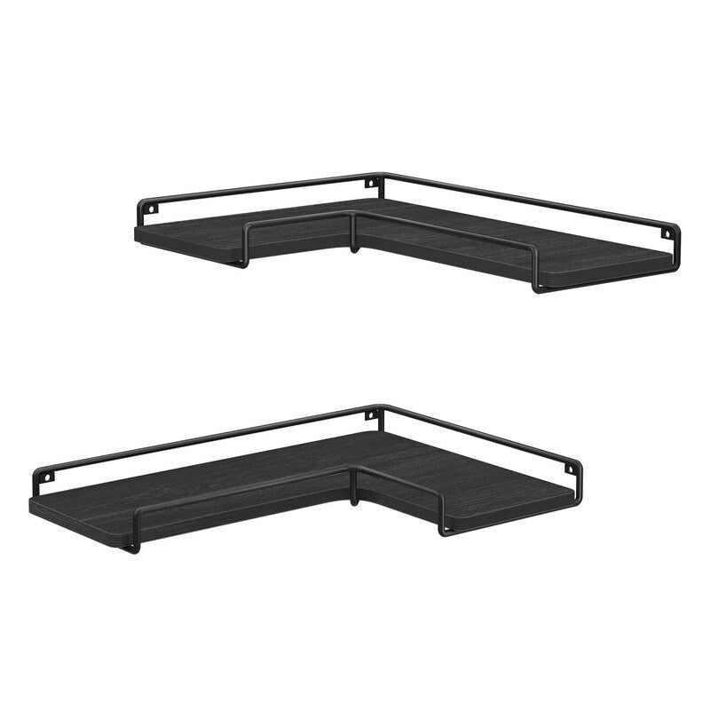 Corner Shelf Wall Mount Set of 2 - 15.7D x 5.5W x 1.6H