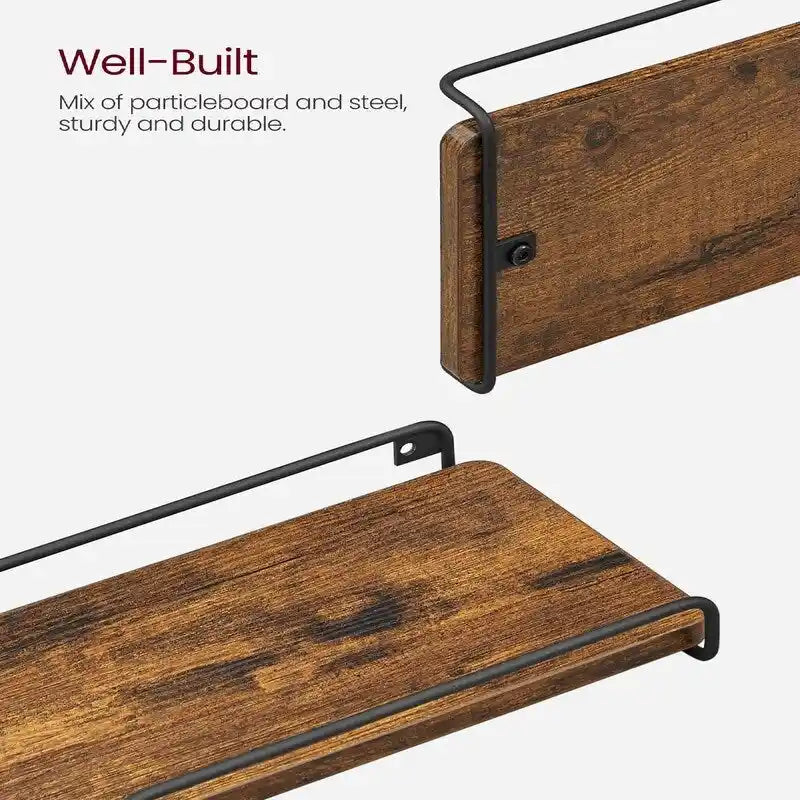 Corner Shelf Wall Mount Set of 2 - 15.7D x 5.5W x 1.6H