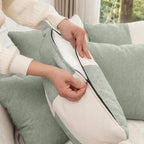 Modern Round Barrel Accent Chair with Ottoman - Velvet Lounge Sofa