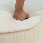 Modern Round Barrel Accent Chair with Ottoman - Velvet Lounge Sofa