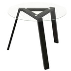Costway 36 Round Glass Dining Table for 4 with Tempered Glass - See Details