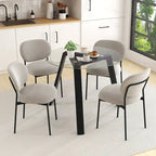 Costway 36 Round Glass Dining Table for 4 with Tempered Glass - See Details