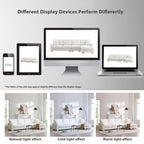 119 Chenille L-Shaped Sectional Sofa with Chaise Lounge and 2 Pillows