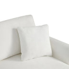 119 Chenille L-Shaped Sectional Sofa with Chaise Lounge and 2 Pillows