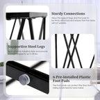 Costway End Table Tempered Glass Top Metal Frame Hexagonal Accent Side - 16x 13.5x 24