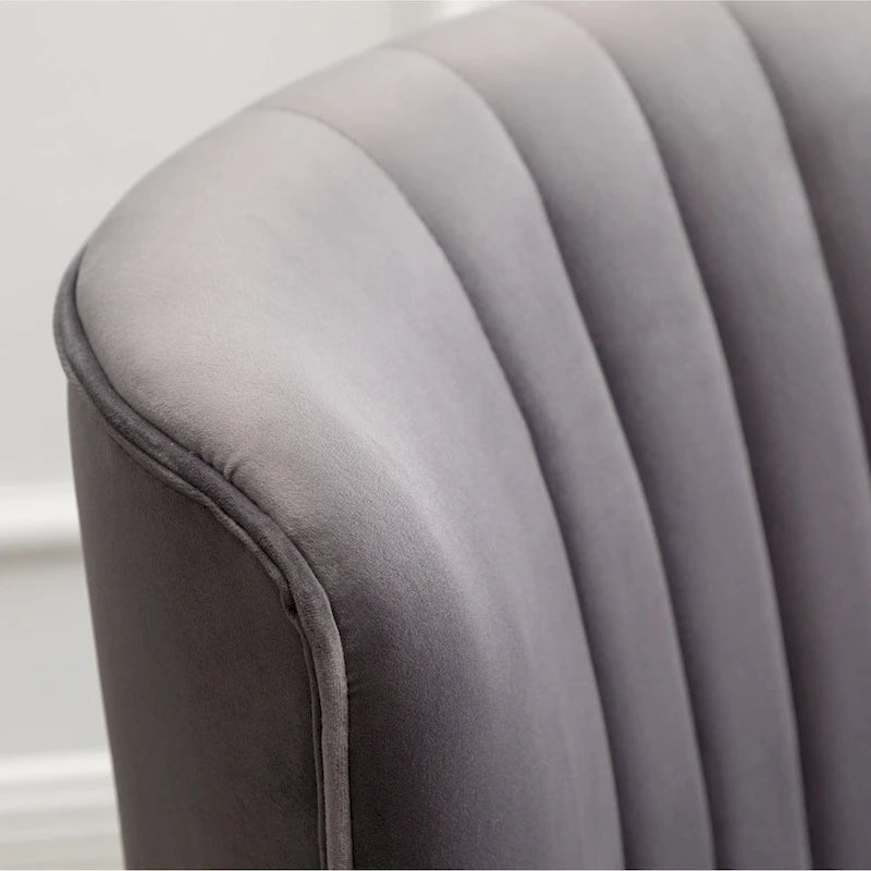 Gray 26 Polyester Accent Chair