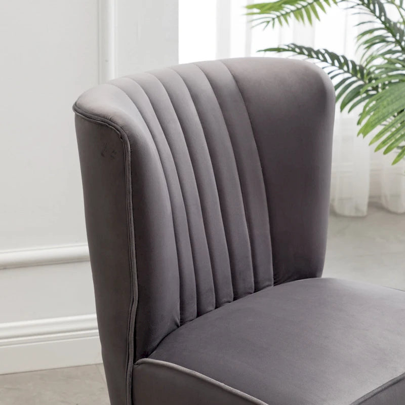 Gray 26 Polyester Accent Chair