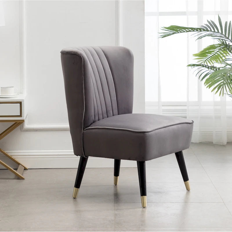Gray 26 Polyester Accent Chair