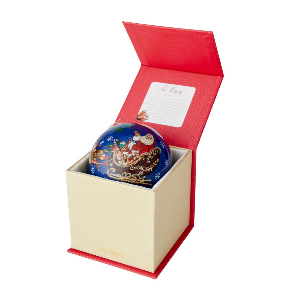 Pier 1 Li Bien Santa's Sleigh Ornament 2025