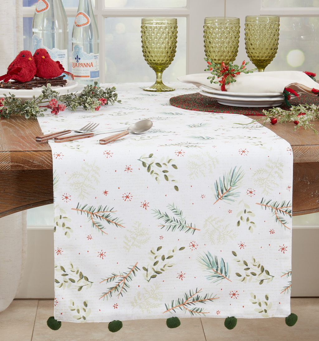Christmas Foliage Table Runner