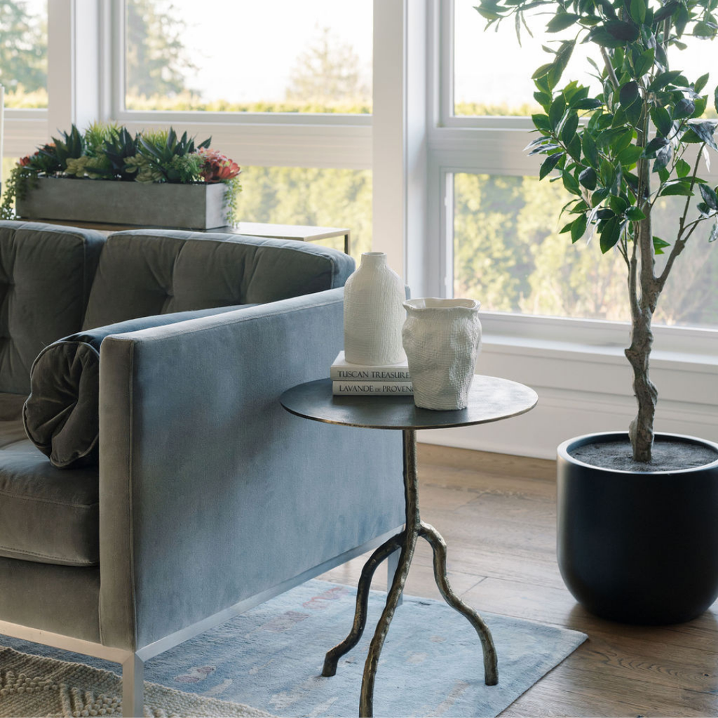 Handmade Off-White Aluminum Textured Vase