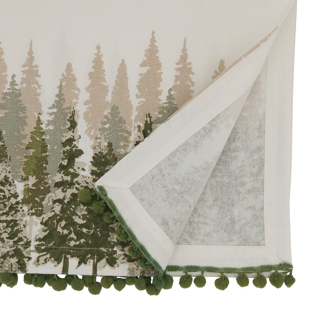 Christmas Tree Pom Pom Table Runner