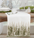 Christmas Tree Pom Pom Table Runner