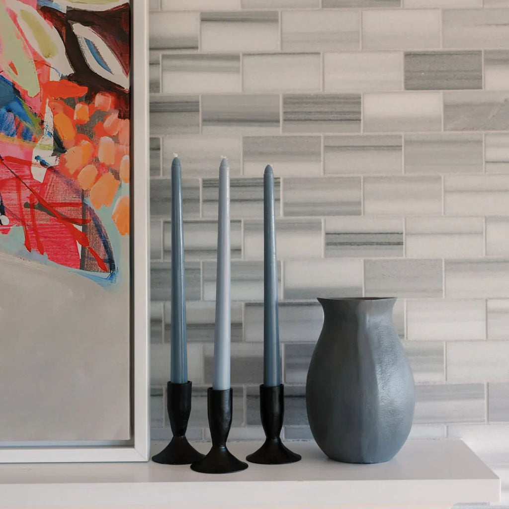 Handcrafted Warm Grey Aluminum Vase