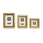 Gold Beaded Edge Photo Frame Incl 3 Sizes, Set of 3