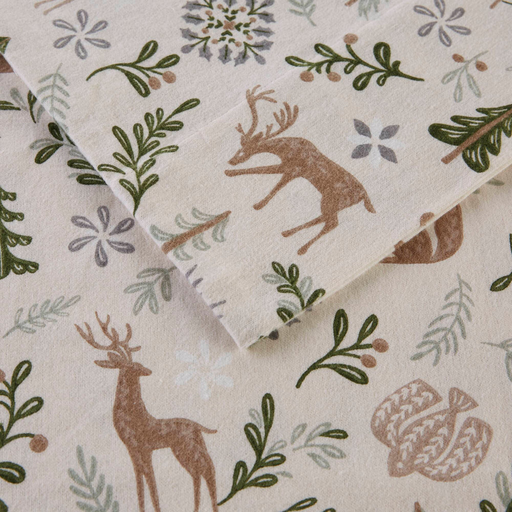 Woodland Winter Printed Sheet Set