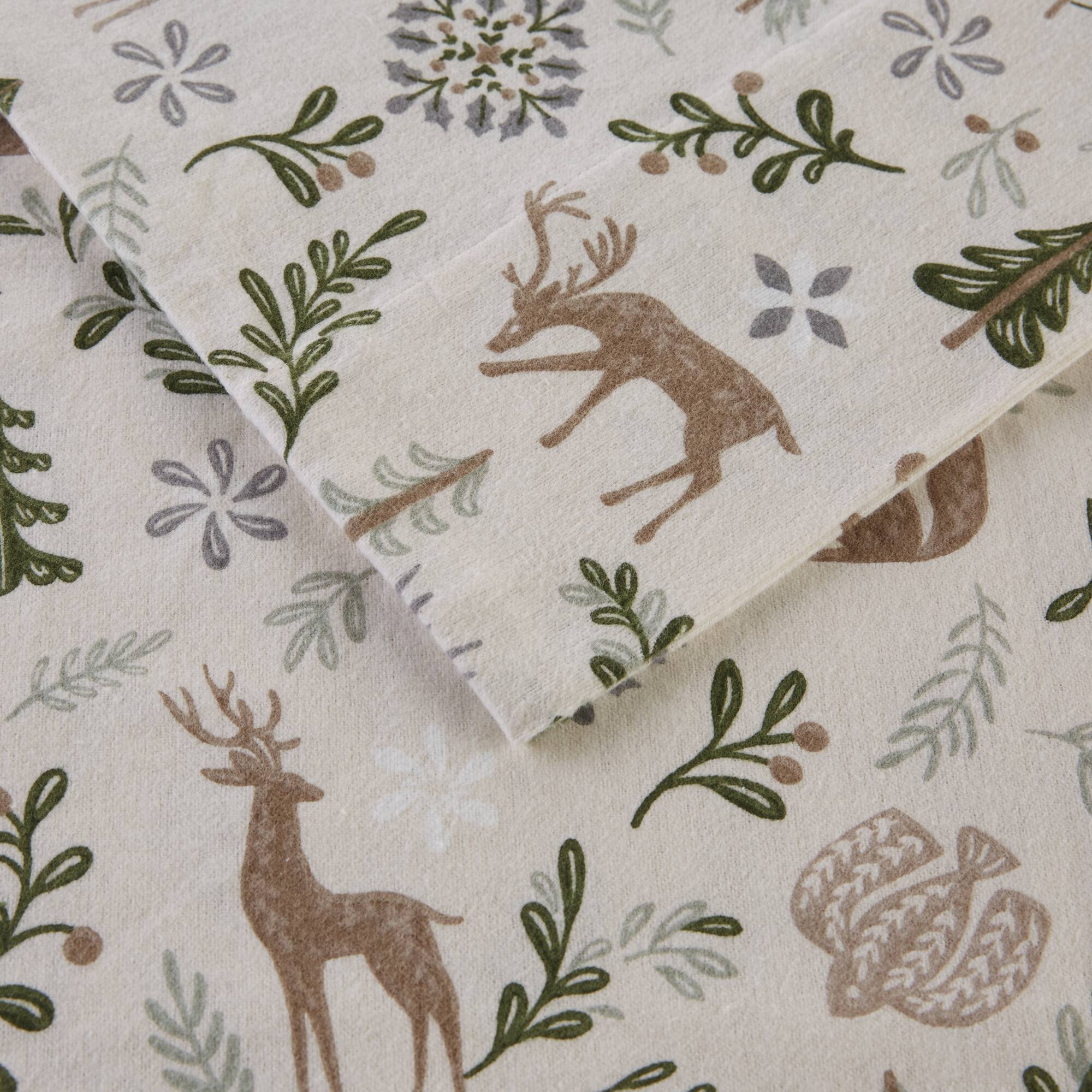 Woodland Winter Printed Sheet Set