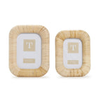Woven Rattan Photo Frame Incl 2 Sizes, Set of 2
