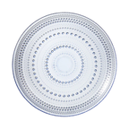 Glass Hobnail Dinner Plates Light Blue, Set of 4