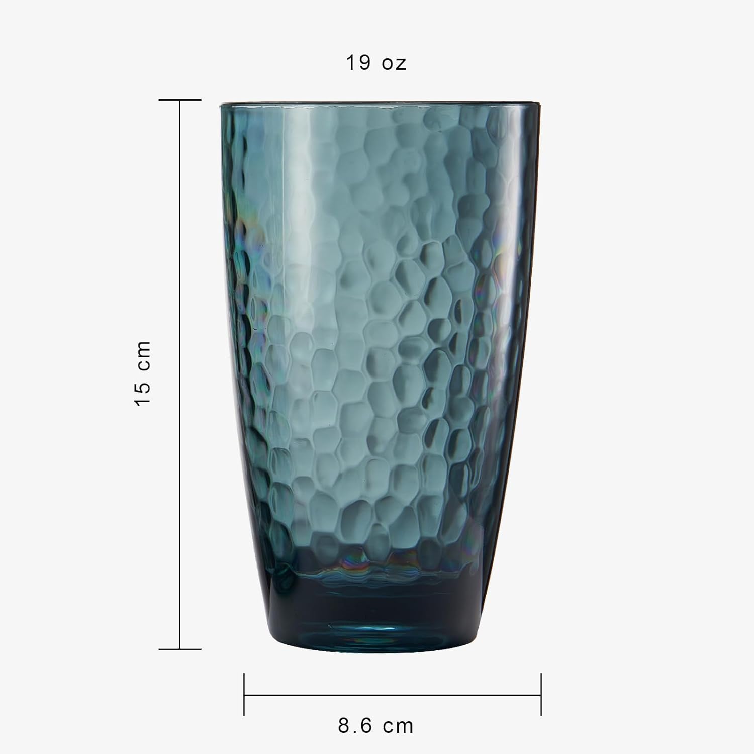 Eze Acrylic Highball Glassware, Set of 4