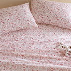 Holiday Doodles 100% Cotton Flannel Pigment Printed Sheet Set