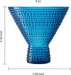 Eze Acrylic Martini Hobnail Glassware, Set of 6