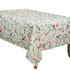Christmas Foliage and Candy Canes Tablecloth