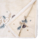 Holiday Glamour Faux Fur Table Runner